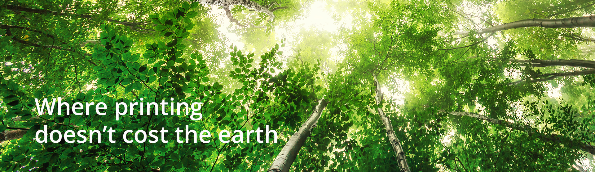 Where printing doesn't cost the earth